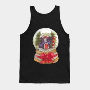 Christmas Globe Watercolor Tank Top